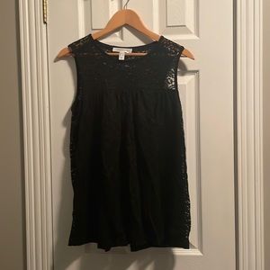 Ok Addition Elle black lace camisole, size X, never worn